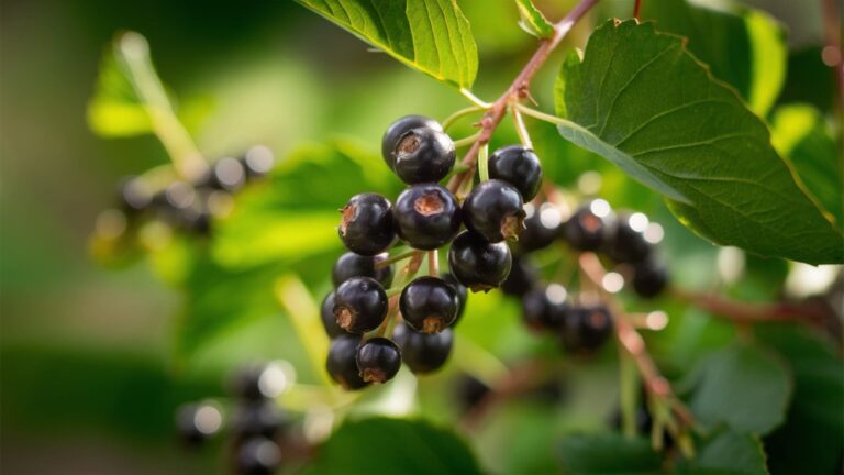 vibrant farkleberry hanging from a healthy tree